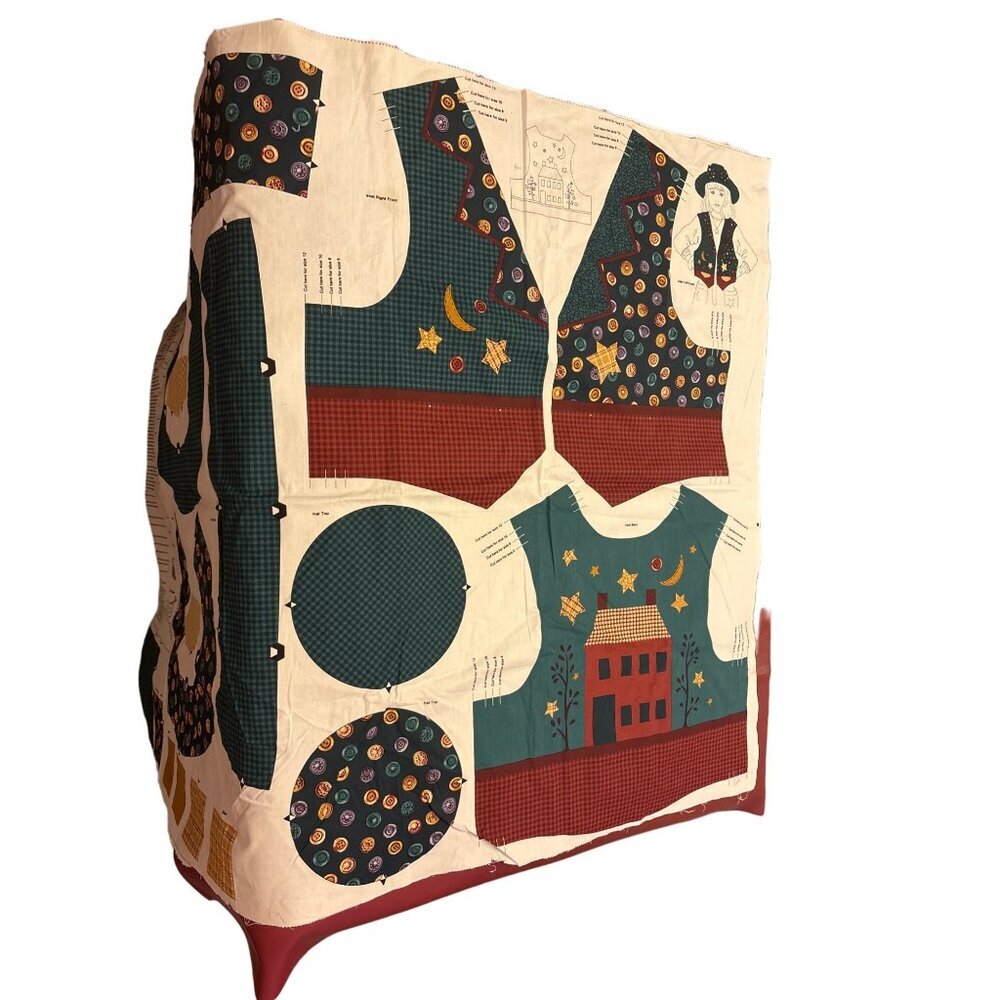 Starry Night Childs Hat & Vest Sewing Pattern Kit - Uncut Fabric Crafts